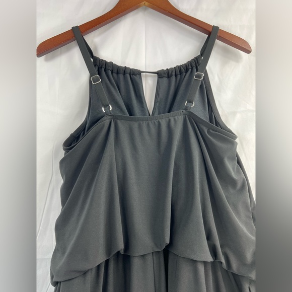 AquaGreen Swimsuit Wireless Padded Bra Romper Shorts Size 16W - Picture 5 of 8